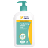 Aero Healthcare CANCER COUNCIL SPF50+ Moisturising Sunscreen Pump 500mL (Carton of 12 Bottle/1)
